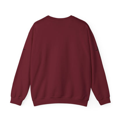 Crewneck Sweatshirt — Minimal Cross Sleeve Design