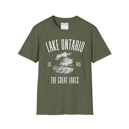 Lake Ontario Vintage Lighthouse — The Great Lakes Est. 1815 T-Shirt