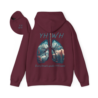 Every Breath Speaks HIS Name Christian Hoodie
