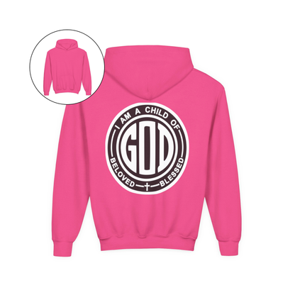 I Am a Child of God Faith Youth Hoodie