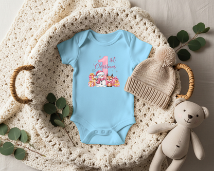 Baby Girls 1st Christmas Infant Onesie
