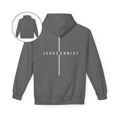 Jesus Christ Minimalist Cross Hoodie