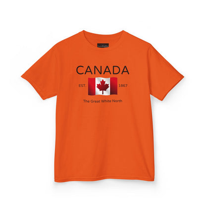 Canada The Great White North Est 1867 Youth T-Shirt