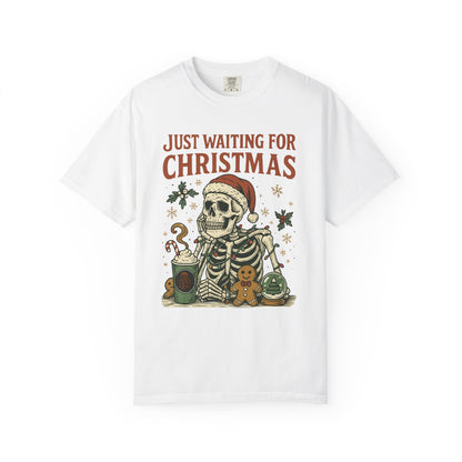Just Waiting for Christmas Holiday Tee