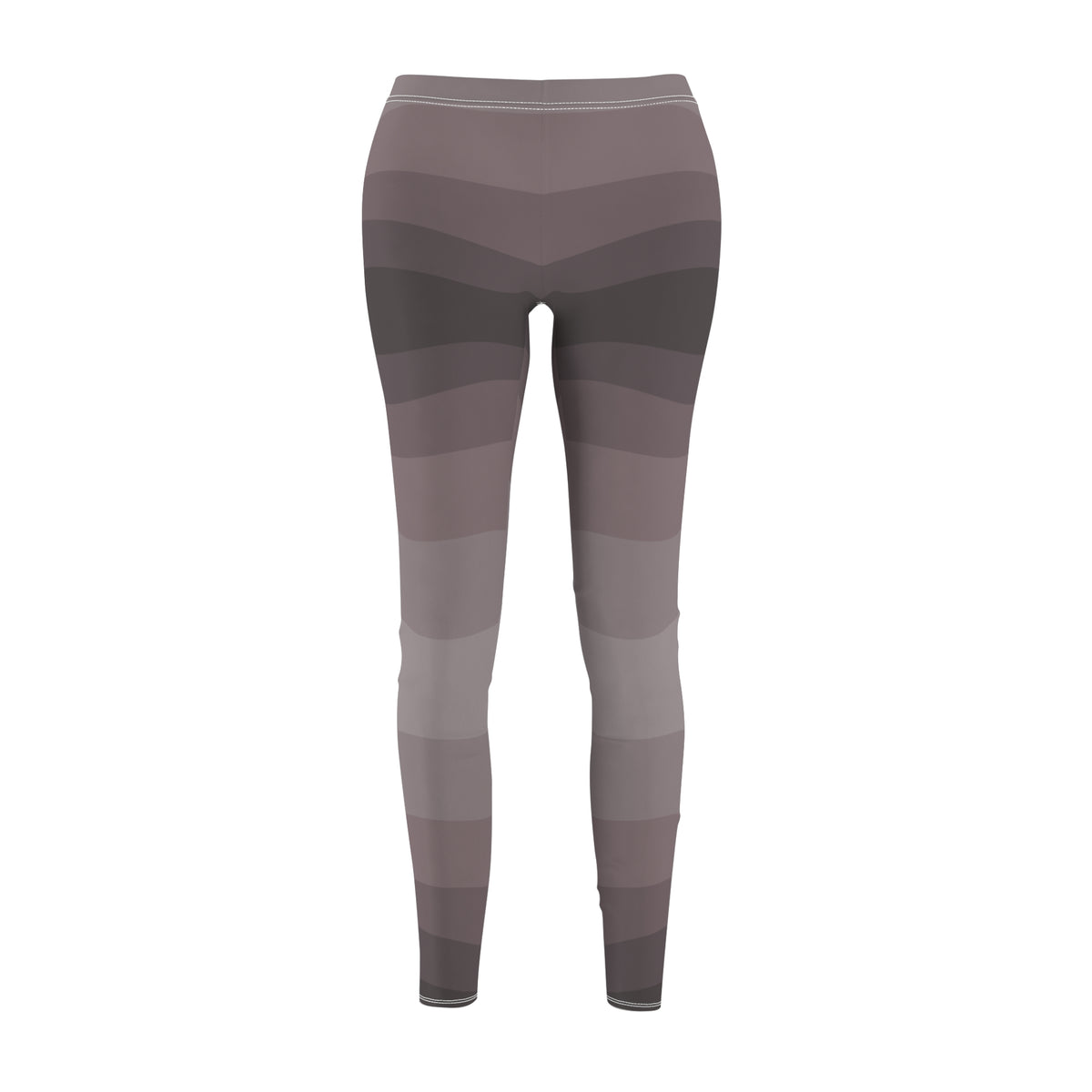 Women's Abstract Grey Wave Leggings