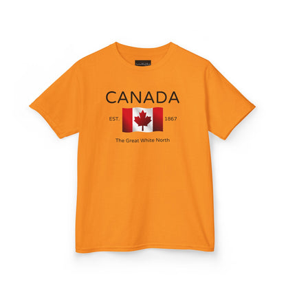 Canada The Great White North Est 1867 Youth T-Shirt