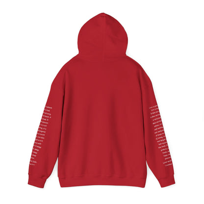 Love Like Jesus Hoodie — Christian Faith Pullover with Scripture Sleeve Text