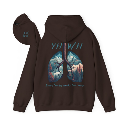 Every Breath Speaks HIS Name Christian Hoodie