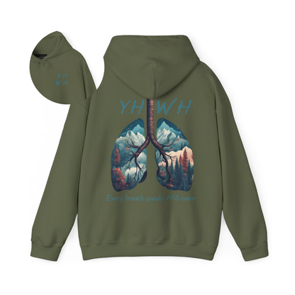 Every Breath Speaks HIS Name Christian Hoodie