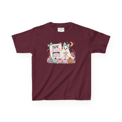Ghost Halloween Shirt “You Can’t Scare Me, Jesus Is My Boo” Kids T-Shirt