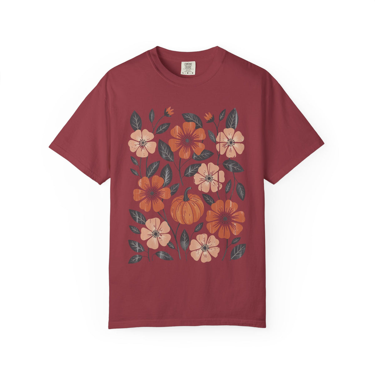 Autumn Pumpkin Floral T-Shirt