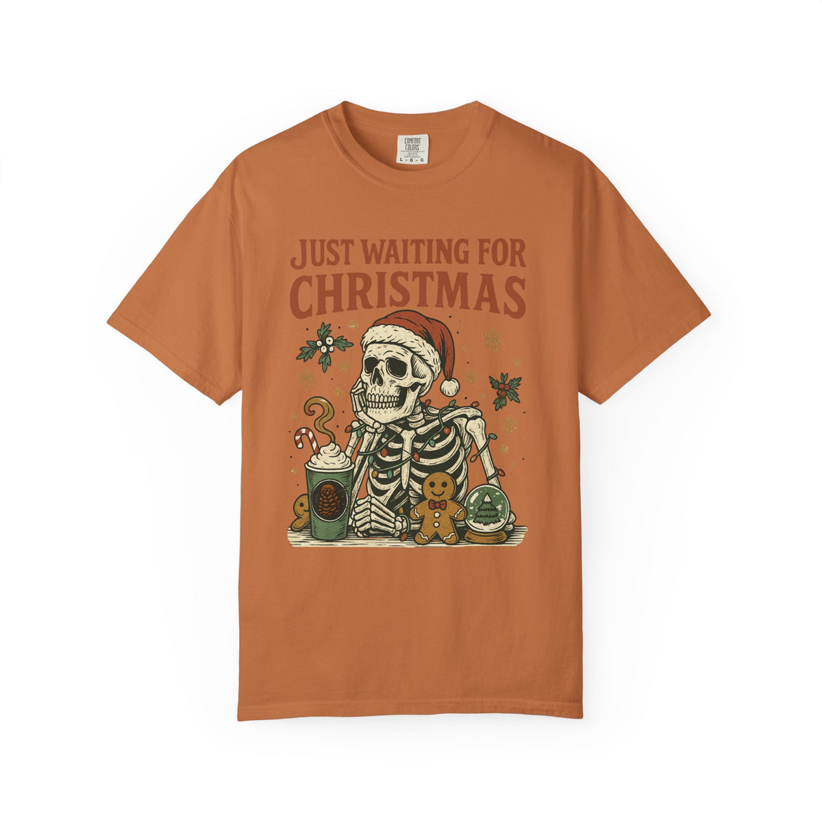 Just Waiting for Christmas Holiday Tee