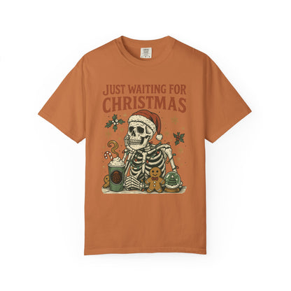 Just Waiting for Christmas Holiday Tee