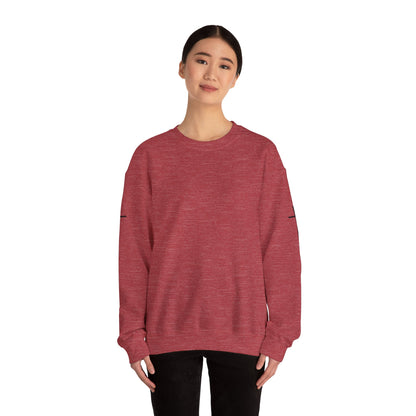Crewneck Sweatshirt — Minimal Cross Sleeve Design