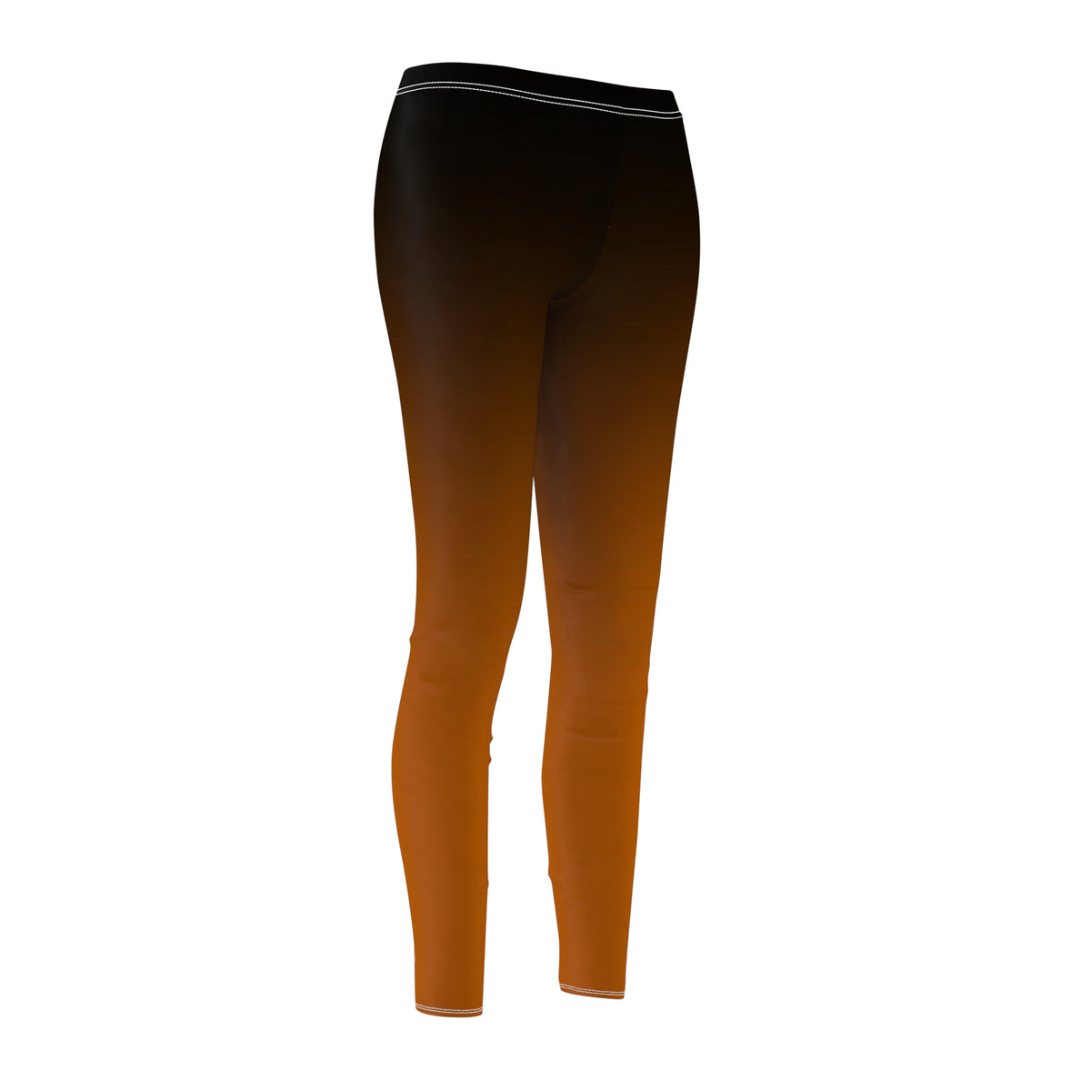 Burnt Orange Ombre Casual Leggings
