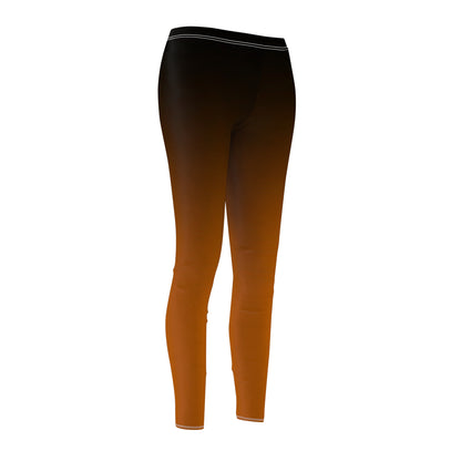 Burnt Orange Ombre Casual Leggings