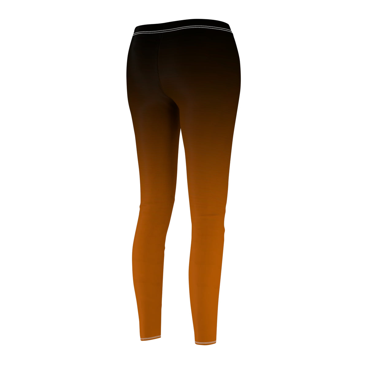 Burnt Orange Ombre Casual Leggings