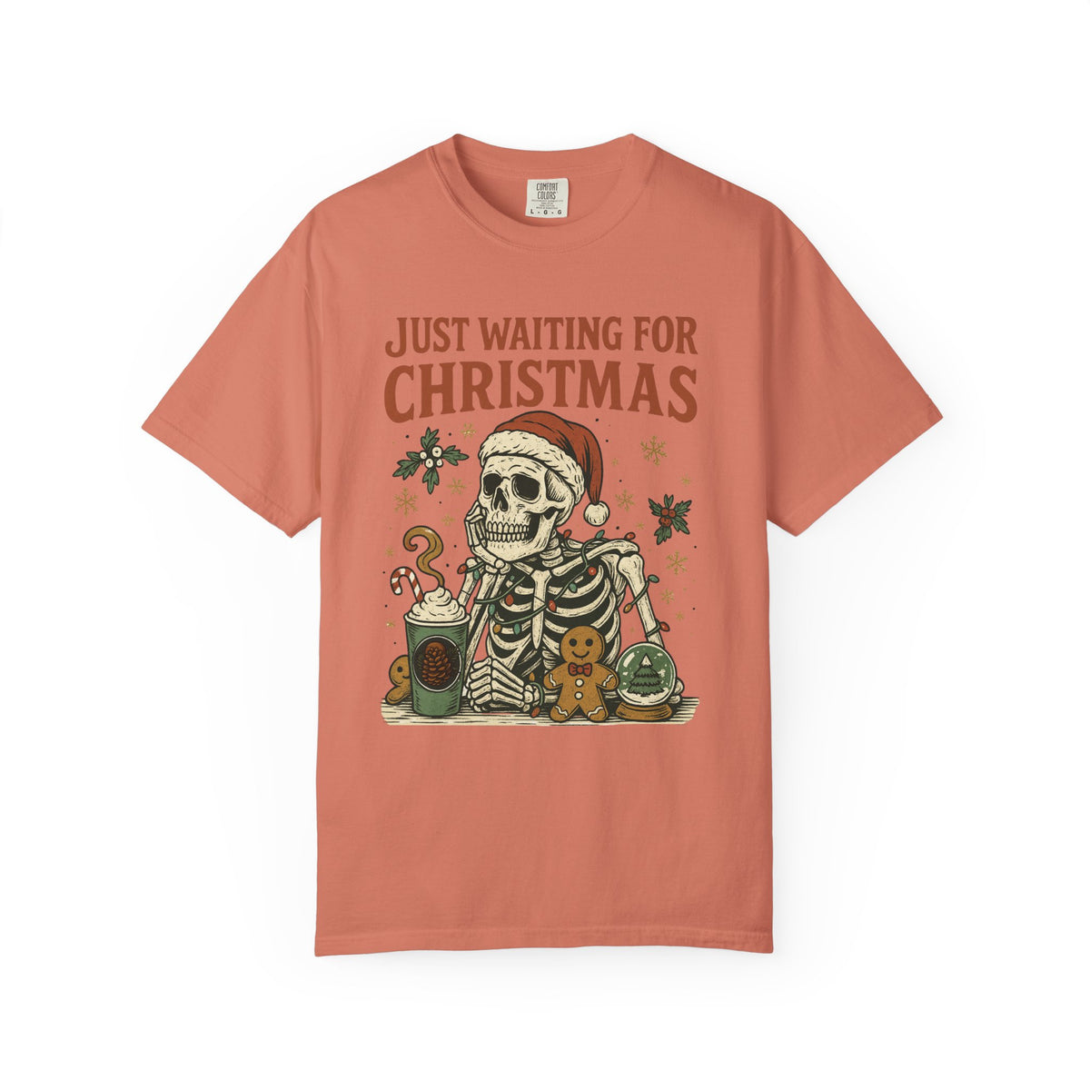Just Waiting for Christmas Holiday Tee