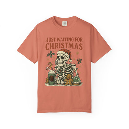 Just Waiting for Christmas Holiday Tee