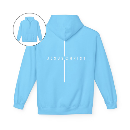 Jesus Christ Minimalist Cross Hoodie
