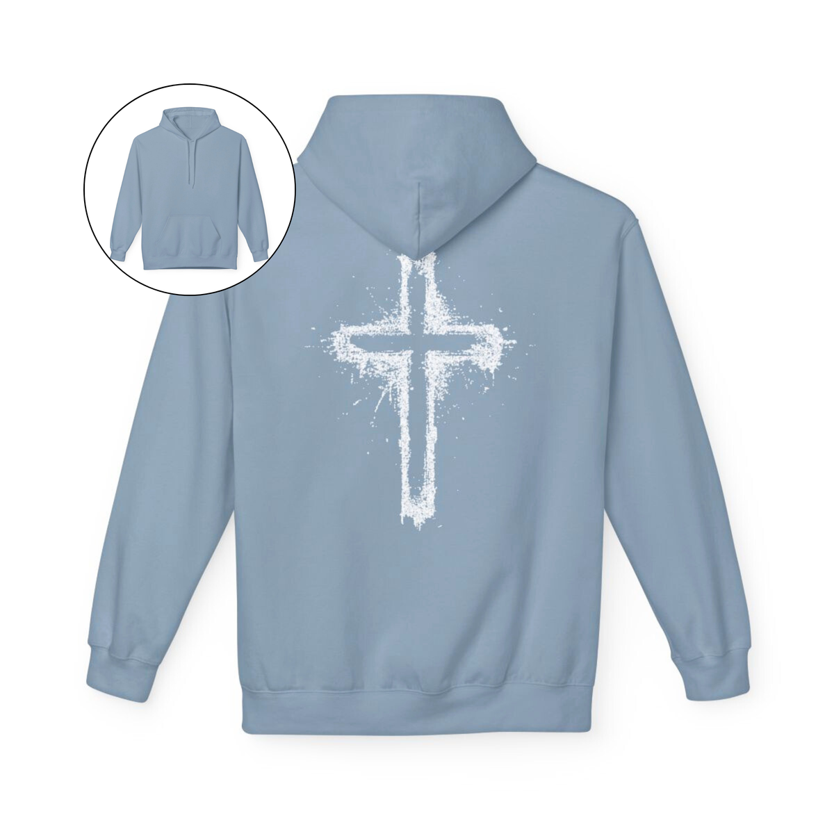 Spray Painted Jesus Cross Hoodie