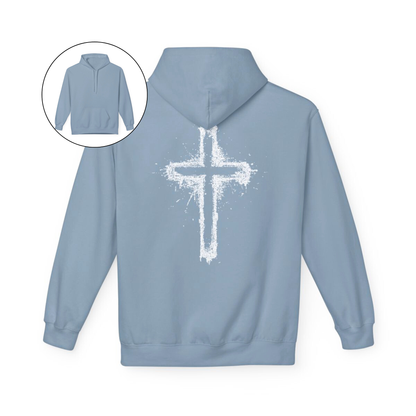 Spray Painted Jesus Cross Hoodie