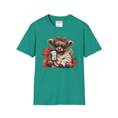 Fueled By Chaos Cow Cozy Autumn Graphic Tee