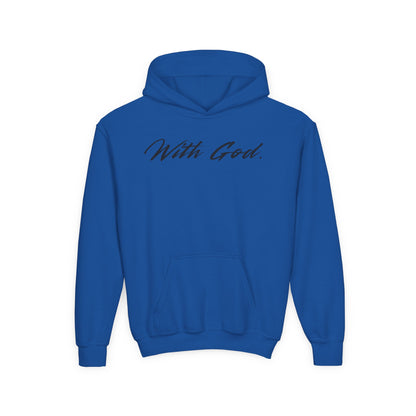 With God. Youth Christian Hoodie