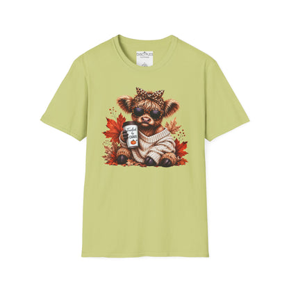 Fueled By Chaos Cow Cozy Autumn Graphic Tee