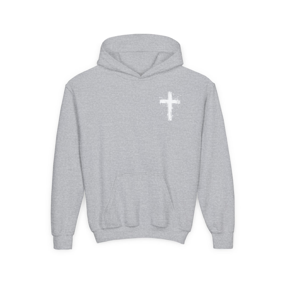 Spray Painted Jesus Cross Youth Hoodie