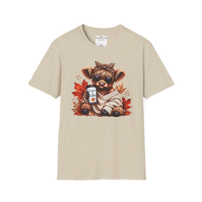 Fueled By Chaos Cow Cozy Autumn Graphic Tee