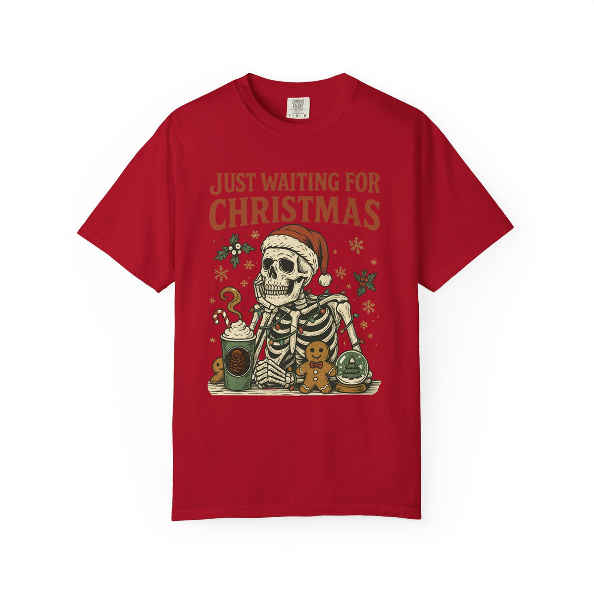 Just Waiting for Christmas Holiday Tee