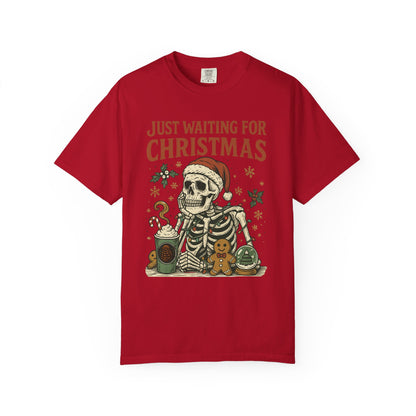 Just Waiting for Christmas Holiday Tee