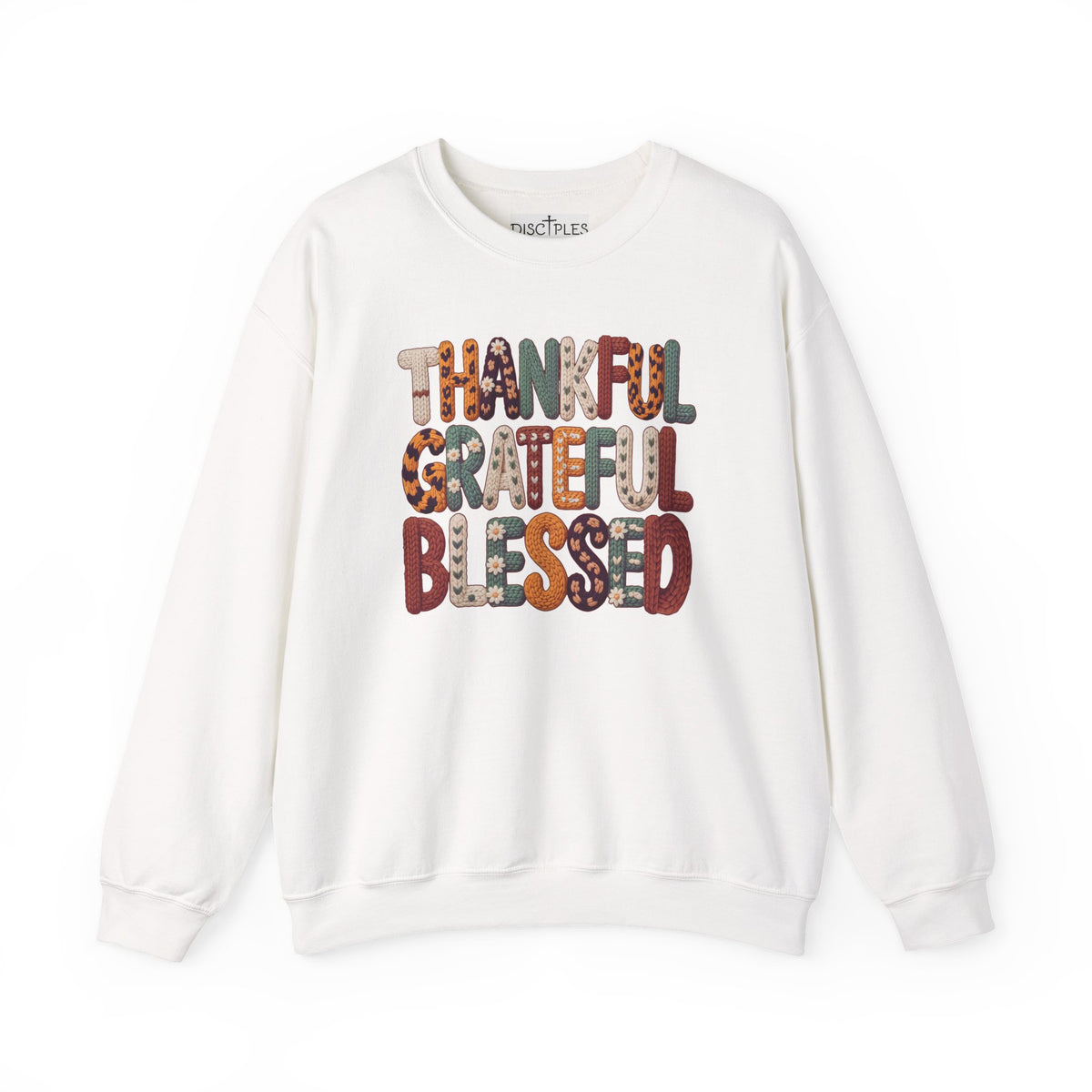 Thankful Grateful Blessed Crewneck Sweatshirt
