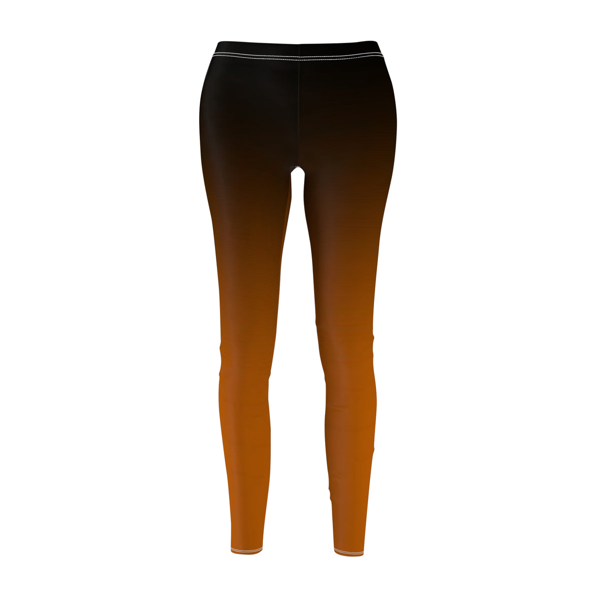 Burnt Orange Ombre Casual Leggings