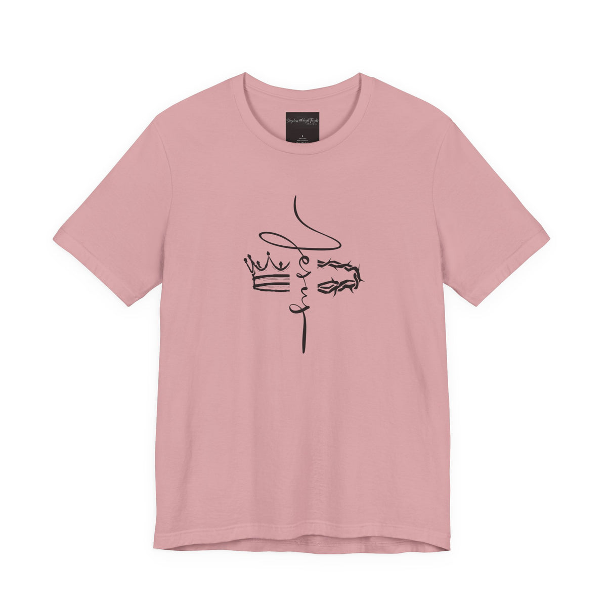 Minimalist Crown Lion T‑Shirt — Elegant Line Art Tee for Men & Women