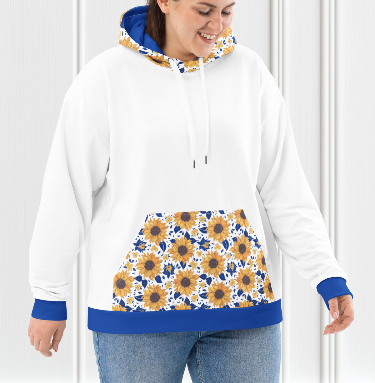 Sunflower Color Block Women's Hoodie