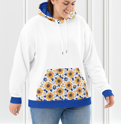 Sunflower Color Block Women's Hoodie