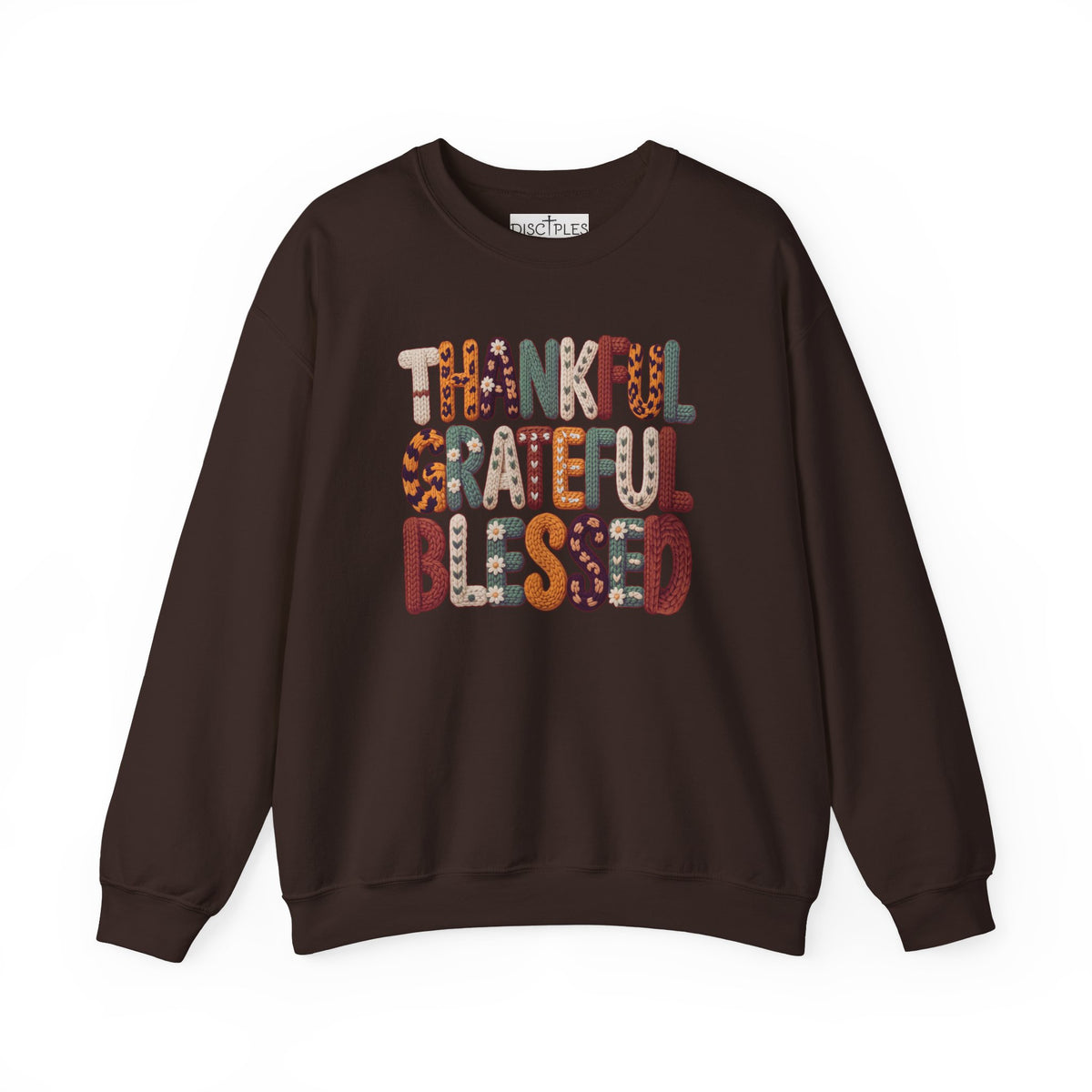 Thankful Grateful Blessed Crewneck Sweatshirt