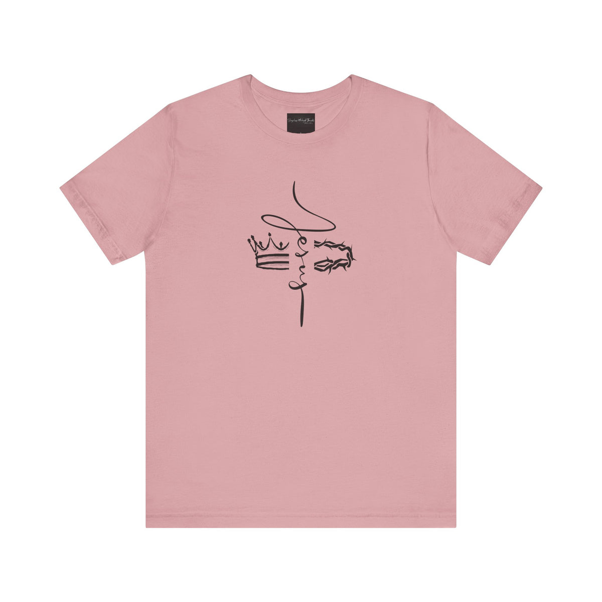 Minimalist Crown Lion T‑Shirt — Elegant Line Art Tee for Men & Women