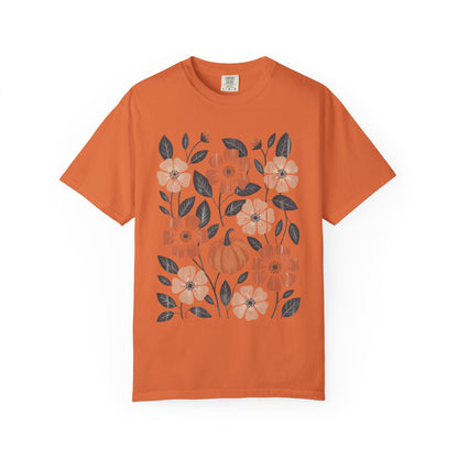 Autumn Pumpkin Floral T-Shirt