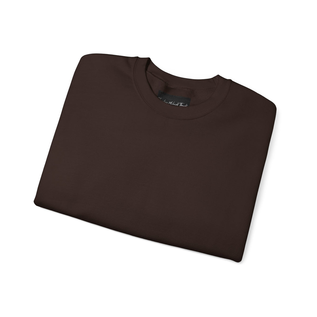 Crewneck Sweatshirt — Minimal Cross Sleeve Design
