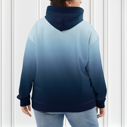 Navy Blue Ombre Hoodie