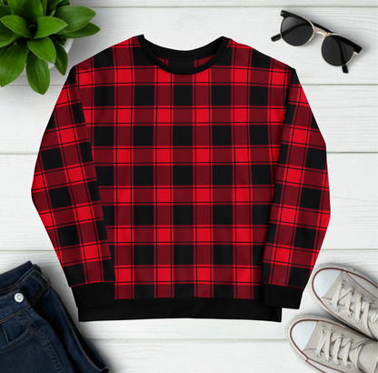 Checkered Unisex Sweatshirt