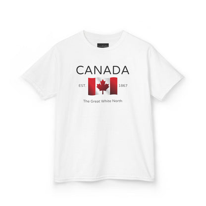 Canada The Great White North Est 1867 Youth T-Shirt