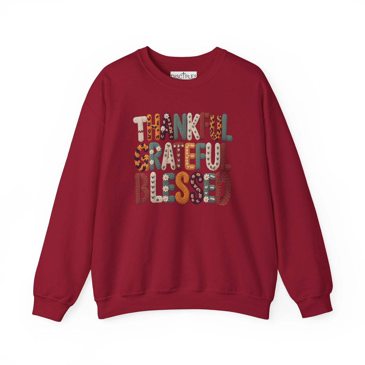 Thankful Grateful Blessed Crewneck Sweatshirt