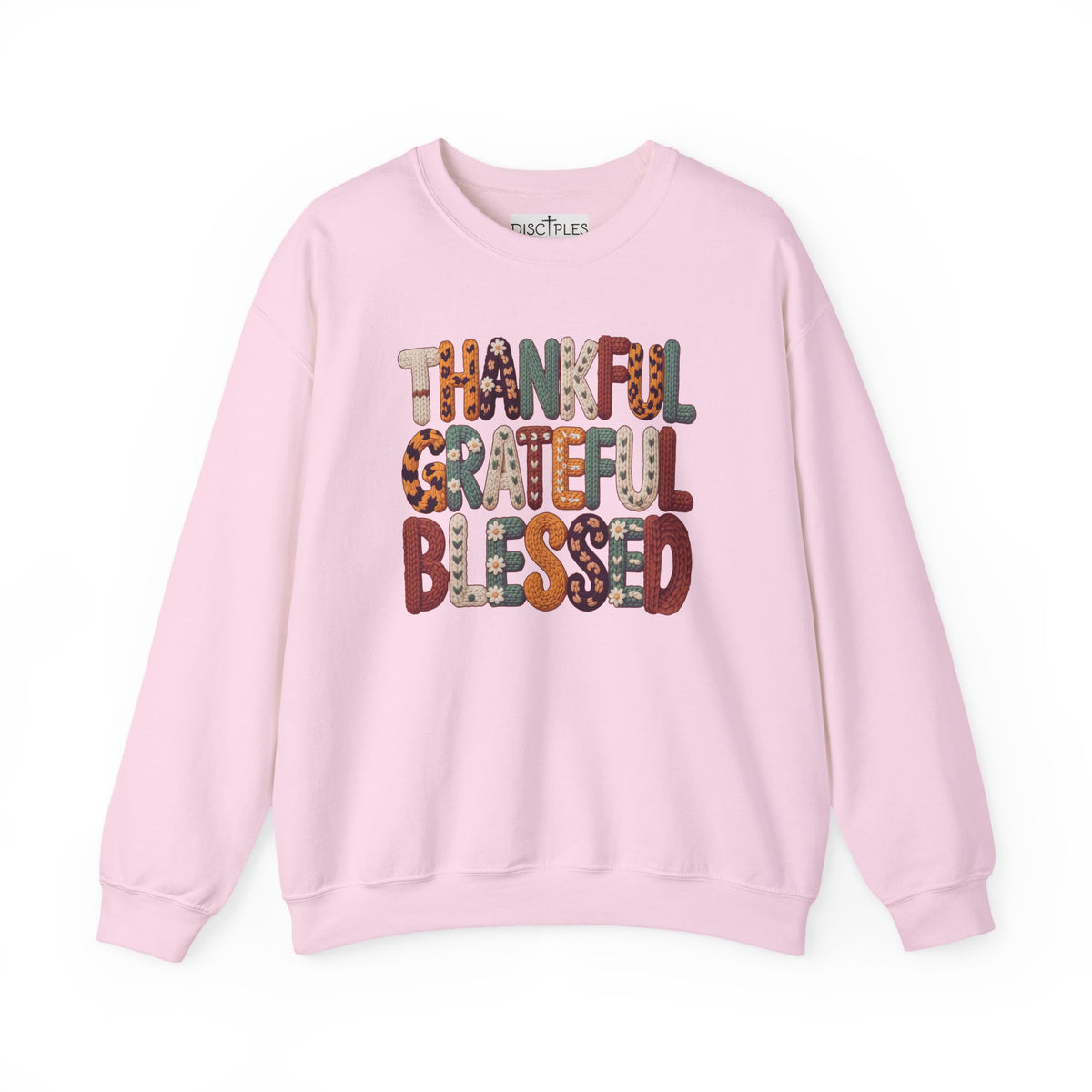 Thankful Grateful Blessed Crewneck Sweatshirt