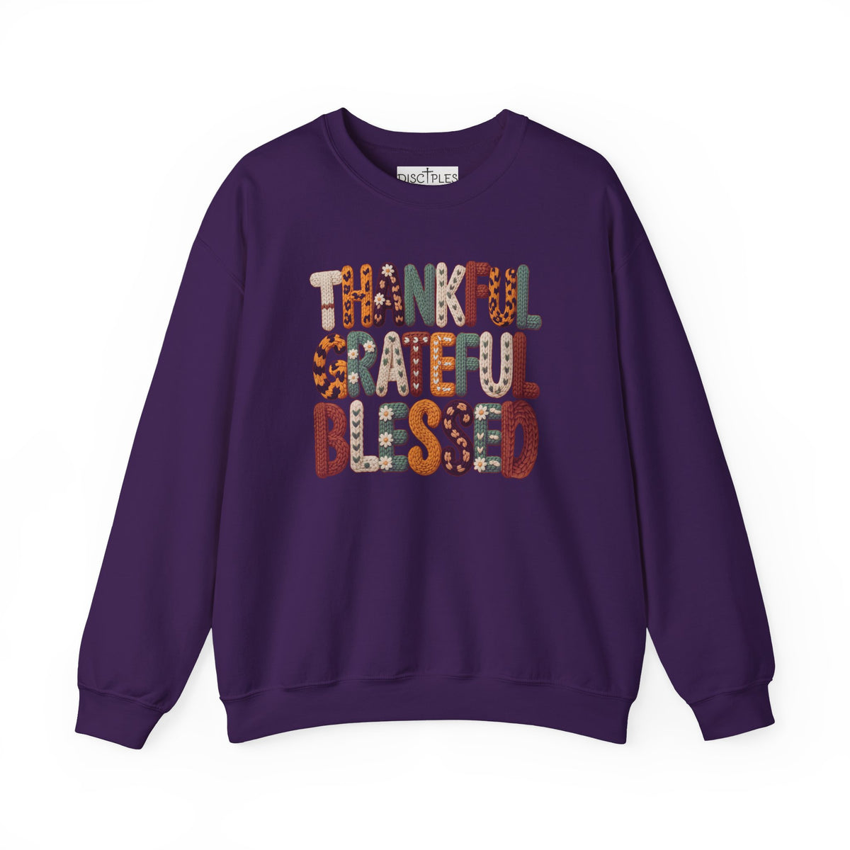 Thankful Grateful Blessed Crewneck Sweatshirt