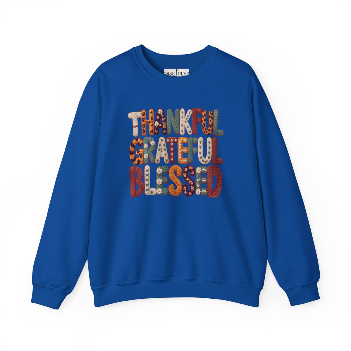 Thankful Grateful Blessed Crewneck Sweatshirt