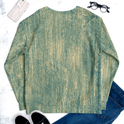 Scratched Green Sweatshirt